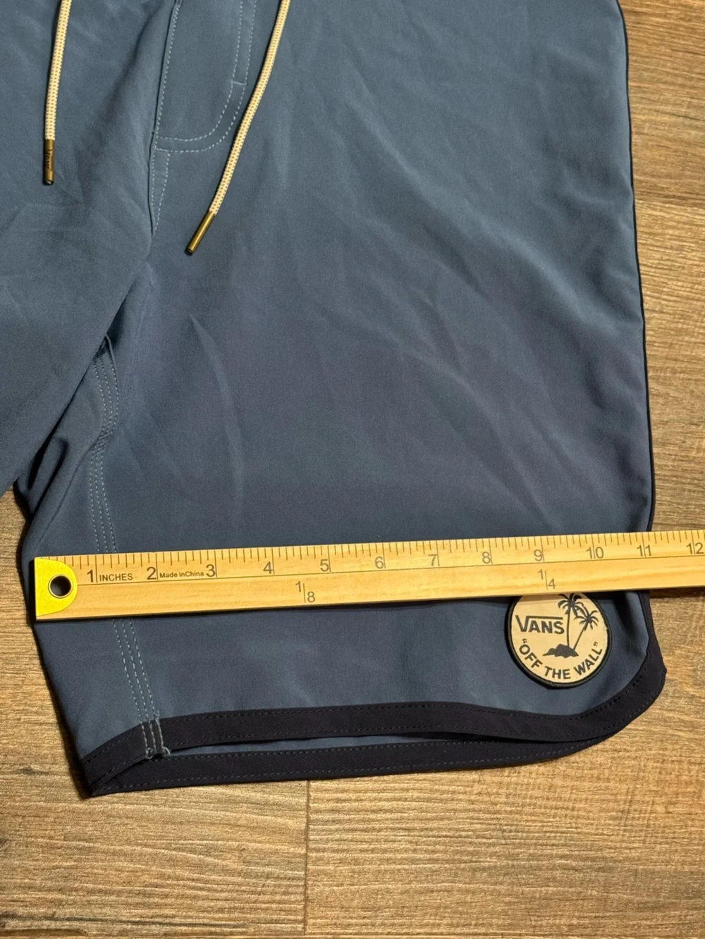 Vans Men’s Blue Everride Scalloped Boardshorts Sz 32
